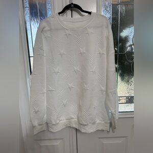 Boutique Stars White Crewneck size XL - NWOT